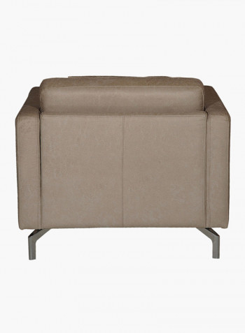Torino Tufted Sofa With Cushion Beige 85x80x90centimeter