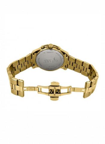 Men's Delano 0.20 Ctw Diamond 18K Gold-Plated Stainless-Steel Watch Jb-6218-E