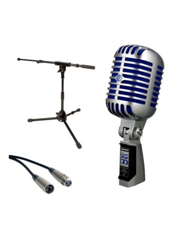 Super 55 Deluxe Vocal Microphone 2724298622901 Silver