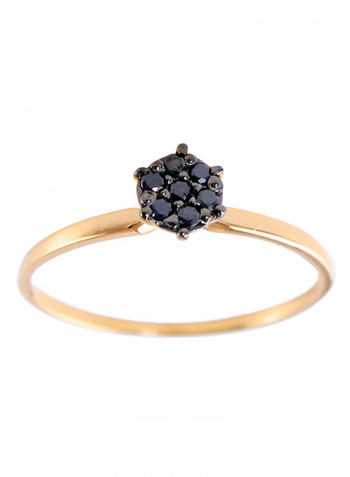 18K Gold Diamond Solitaire Ring 0.07 Carat