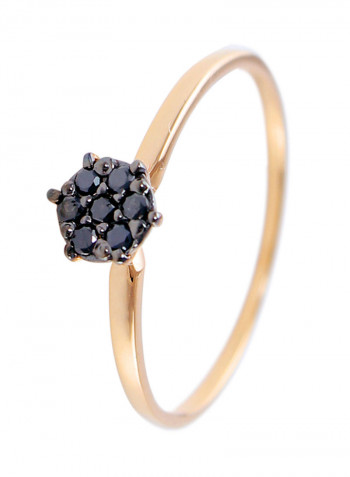 18K Gold Diamond Solitaire Ring 0.07 Carat