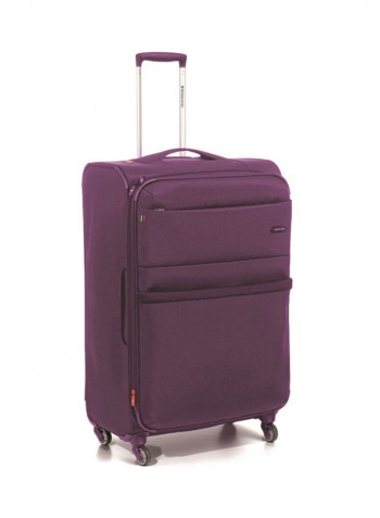 Venice Softside 3 Piece Luggage Trolley Set Purple