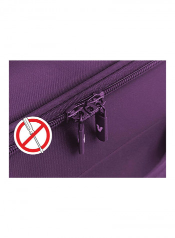 Venice Softside 3 Piece Luggage Trolley Set Purple