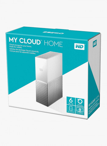 My Cloud Home External Hard Drive 6TB White/Grey