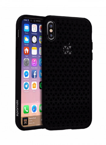 iPhone X Case, Stylish Shockproof Dual Layer Protective Case with Anti-Slip Grip, Drop Protection and Scratch Resistance Case Cover for 5.8 Inch Apple iPhone X Black