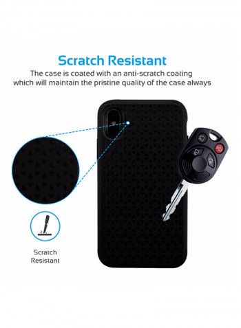 iPhone X Case, Stylish Shockproof Dual Layer Protective Case with Anti-Slip Grip, Drop Protection and Scratch Resistance Case Cover for 5.8 Inch Apple iPhone X Black
