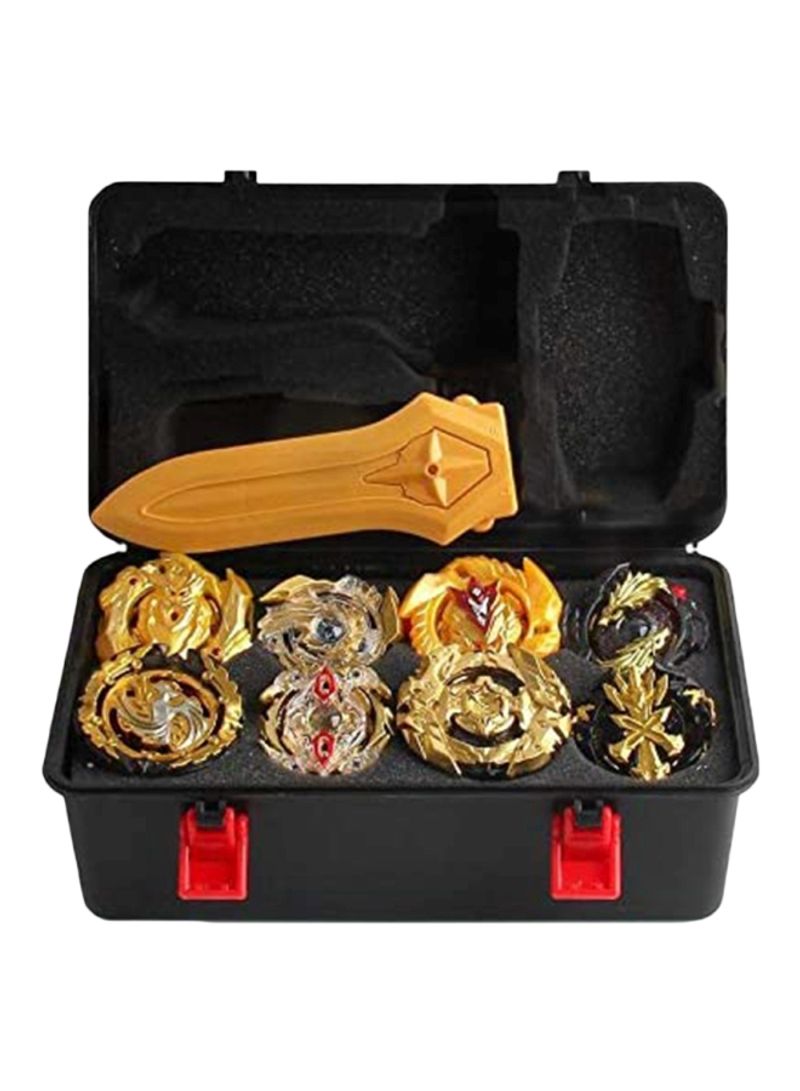 Beyblade Gold Burst Set Spinning With Grip Launcher Portable Box Case Gift 27.8 x 18.2 x 15.4cm