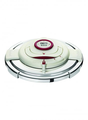 TEFAL Clipso Precision 6 litre Pressure Cooker, Stainless Steel Induction - P4410762 Silver 6L
