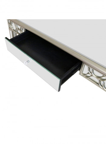 Charlotte Coffee Table Beige/Mirrored 60x45x120cm