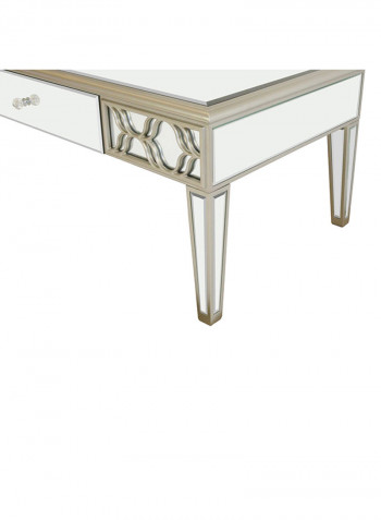 Charlotte Coffee Table Beige/Mirrored 60x45x120cm