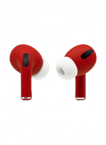 Custom Painted Earphones Matte Finish Ferrari Red
