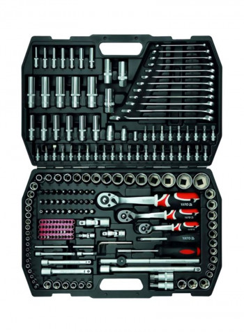 216-Piece Socket Set Silver/Black