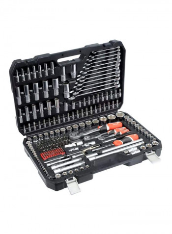 216-Piece Socket Set Silver/Black