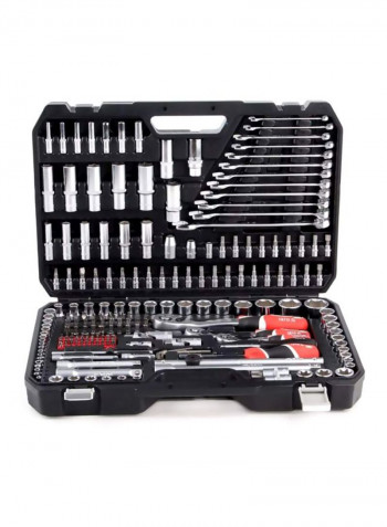 216-Piece Socket Set Silver/Black