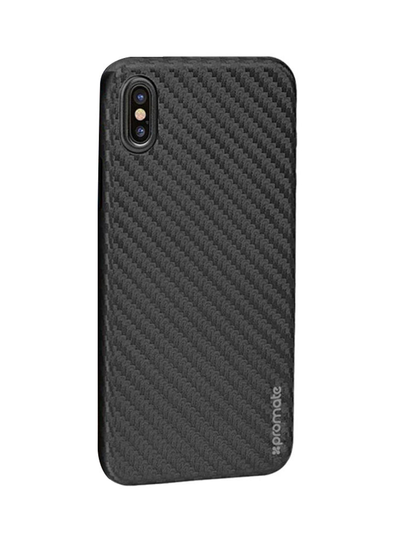 Polyurethane Carbon-X Scratch Resistant Ultra Slim Case Cover For Apple iPhone X Black