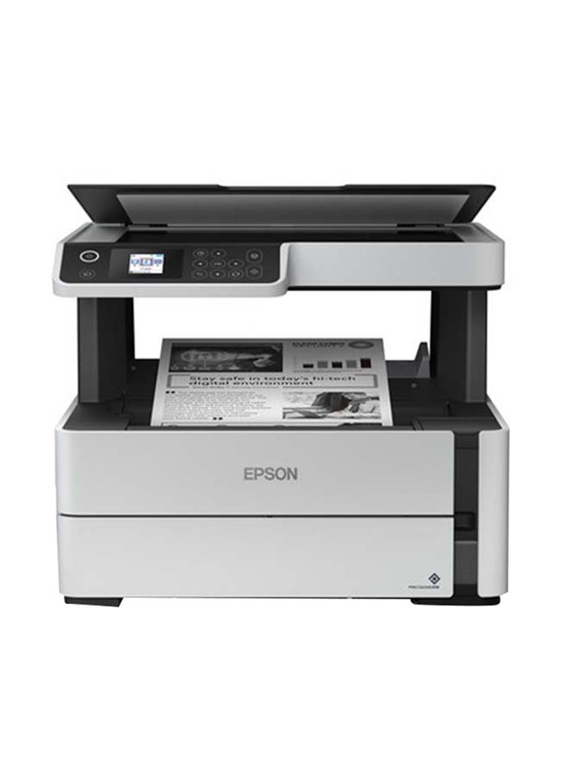 3-In-1 Monochrome Printer 30.2 x 37.5 x 34.7cm White/black