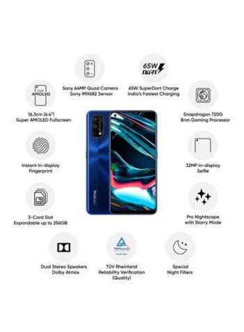 7 Pro Dual Sim Mirror Blue 8GB RAM 128GB 4G LTE