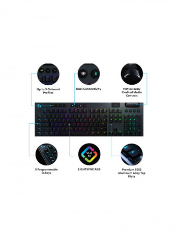 G915 Wireless RGB Mechanical Gaming Keyboard (Linear Switch)