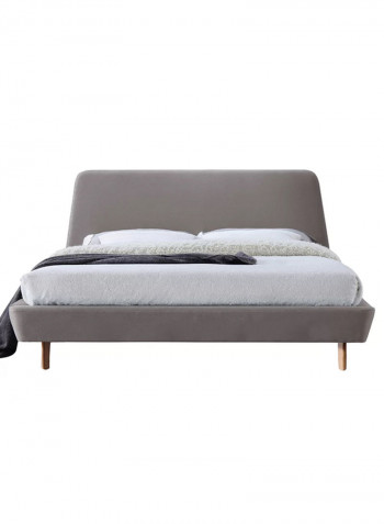 Mabry Upholstered Platform Bed Grey