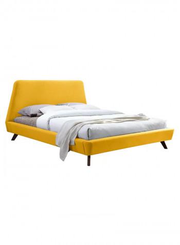 Mabry Upholstered Platform Bed Yellow