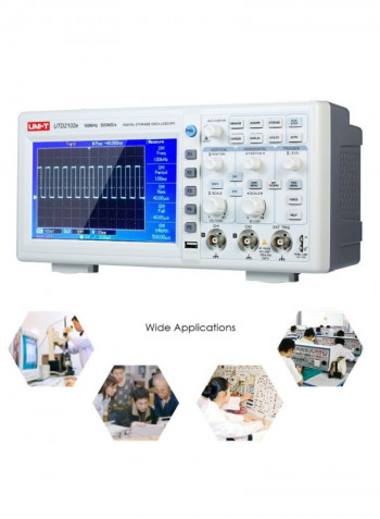 2-Channel Digital Oscilloscope White/Grey 305 x 145 x 115centimeter