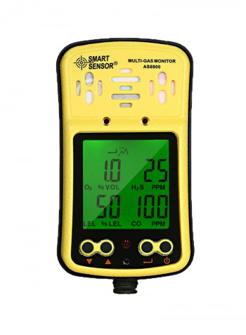 Handheld Multi Gas Monitor Yellow 6.5 x 12.5 x 3.5centimeter