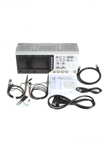 MSO 2CH Digital Storage Oscilloscope And 1 Channel Arbitrary/Function Waveform Generator Grey 38.5centimeter