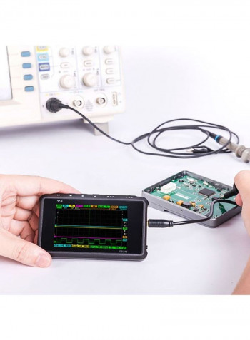 Mini Digital Ultralight USB Rechargeable Handheld Oscilloscope Kit Black 100 x 56.5 x 10.7millimeter