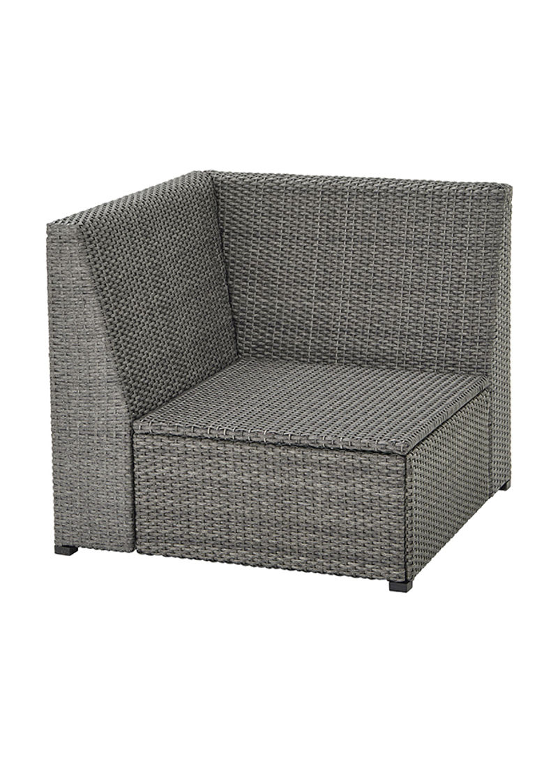 Outdoor Corner Seat Section Grey 32.5 x 32.25 x 29.13inch