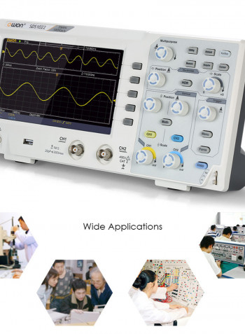 Two Channel Digital Storage Oscilloscope multicolor 37.00X11.50X18.00cm