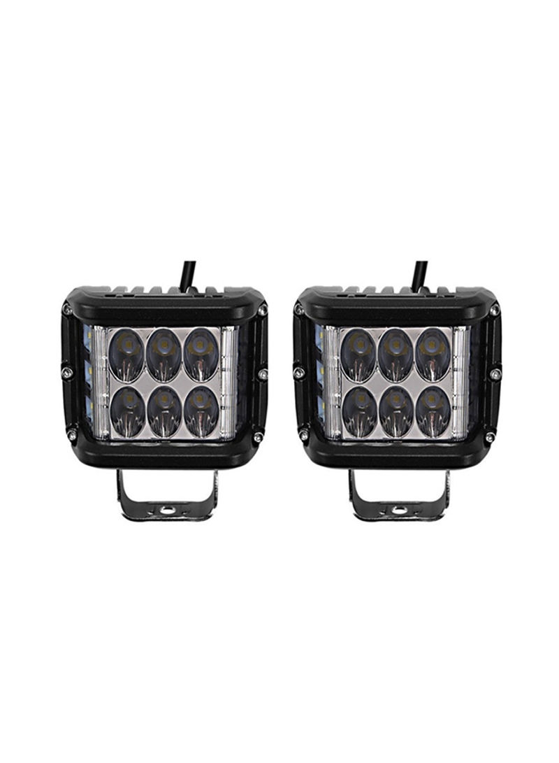 2-Piece LED Spot Flood Pod Light For Off-Road Tractor