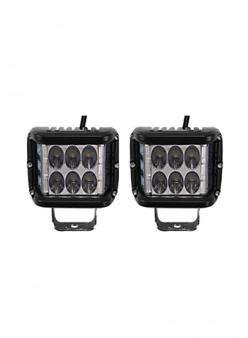 2-Piece LED Spot Flood Pod Light For Off-Road Tractor