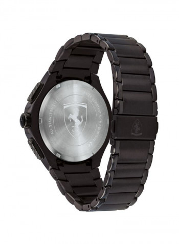 Men's Metal Quartz Chronograph Wrist Watch With Date Display 830730