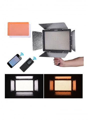 6-Piece YN1200 Pro LED Video Light Black/Orange/White