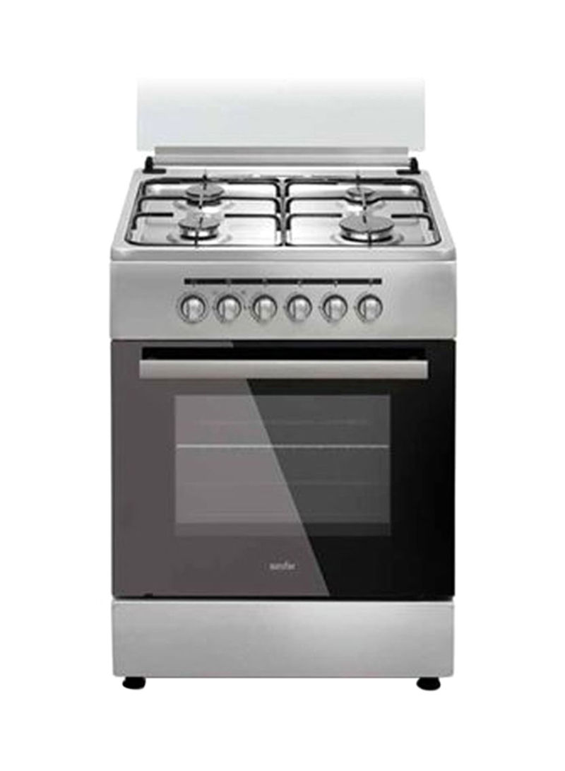 4-Hob Gas Cooker With Grill 60Cm CRMA-606SC Silver