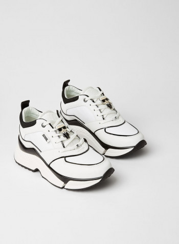 3D Karl And Girl Detailing Low Top Sneaker White/Black