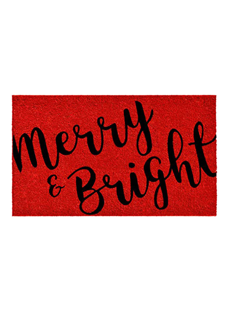 104972436 Merry & Bright Doormat Red/Black 0.6X36X24inch