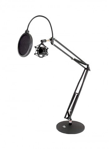 Microphone Boom Suspension Stand With Shock Mount PMKSH24 Black