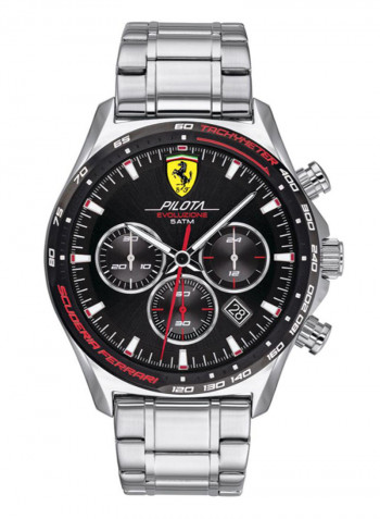Men's Pilota Evo Water Resistance Stainless Steel Chronograph Watch 830714