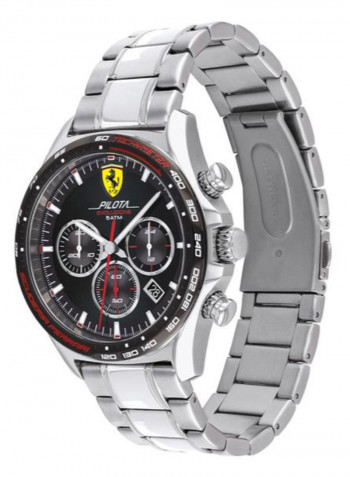 Men's Pilota Evo Water Resistance Stainless Steel Chronograph Watch 830714