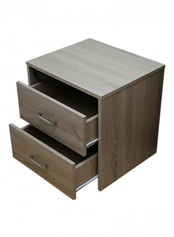 4-Piece Decasta Bedroom Set Dark Oak 160x200centimeter