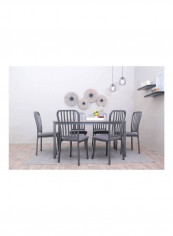 Dining Table & Chair Set Grey
