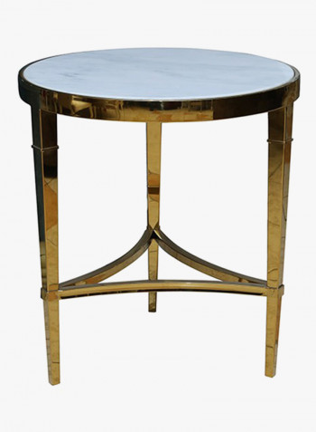 Siyaro End Table White/Beige