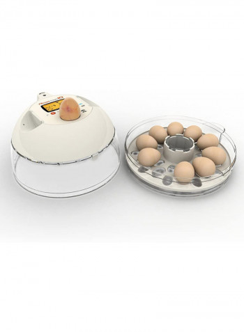 Full Automatic Egg Incubator with Artificial Intelligence Mode 36 W PX-10 White/Clear