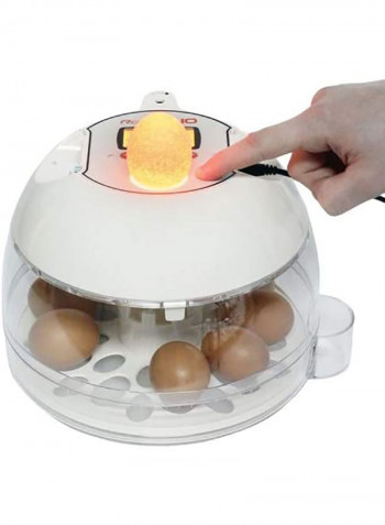 Full Automatic Egg Incubator with Artificial Intelligence Mode 36 W PX-10 White/Clear