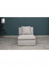 Wakefield Arm Less Single Seater Sofa Off White 108x68x87cm