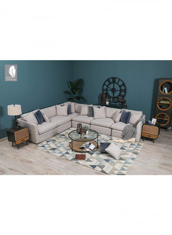 Wakefield Arm Less Single Seater Sofa Off White 108x68x87cm