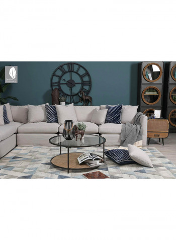 Wakefield Arm Less Single Seater Sofa Off White 108x68x87cm