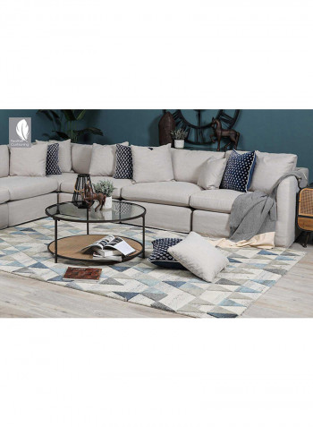 Wakefield Arm Less Single Seater Sofa Off White 108x68x87cm