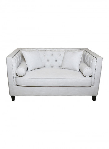 Fine 2 Seater Sofa Off White Off White 157x80x88centimeter